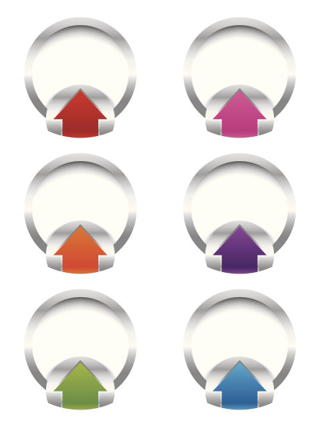 矢量箭头徽章图片下载