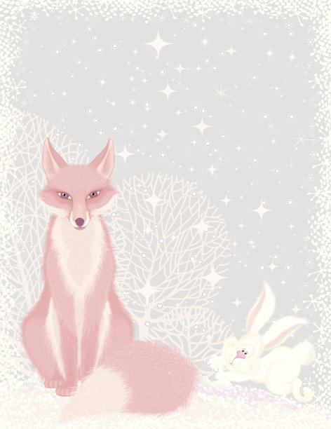 粉色狐狸图片下载