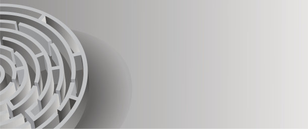 圆形迷宫抽象背景图片下载