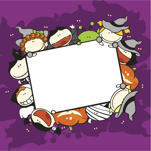 万圣节的框架图片下载