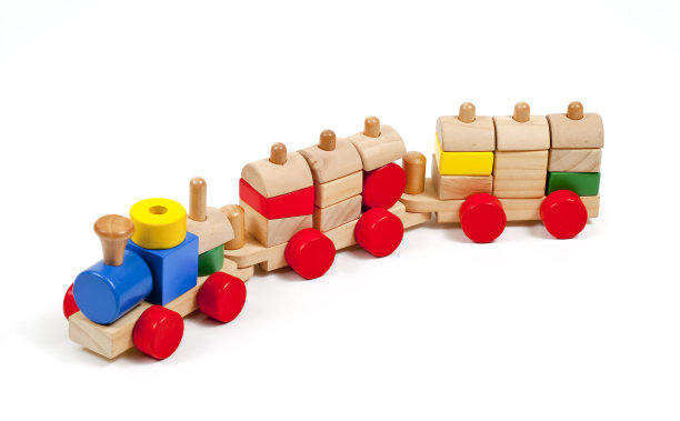 木制玩具火车图片下载