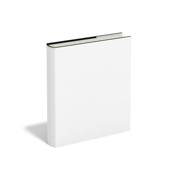 空白的书与白色的封面孤立在白色的背景图片下载