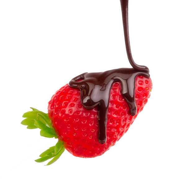 草莓巧克力酱图片下载