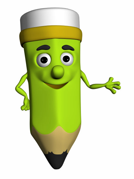 绿色的铅笔图片下载