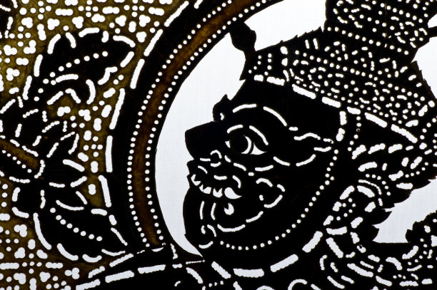 传统泰式皮影偶。图片下载