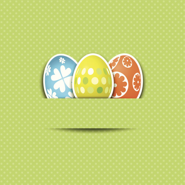 可爱的复活节彩蛋背景图片下载