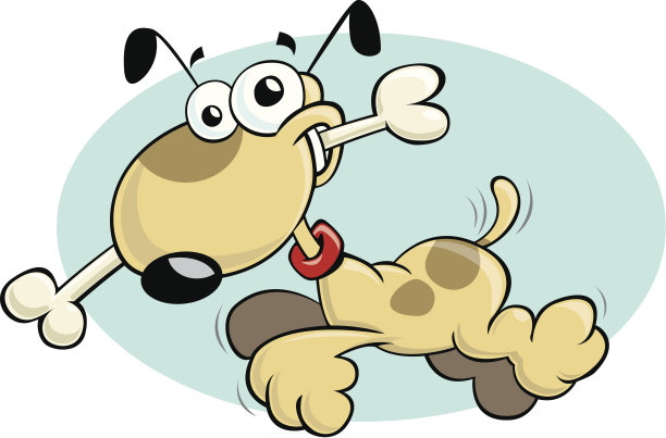 快乐的狗矢量图片下载
