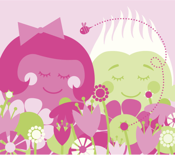 “闻一闻花——不要摘花”图片下载