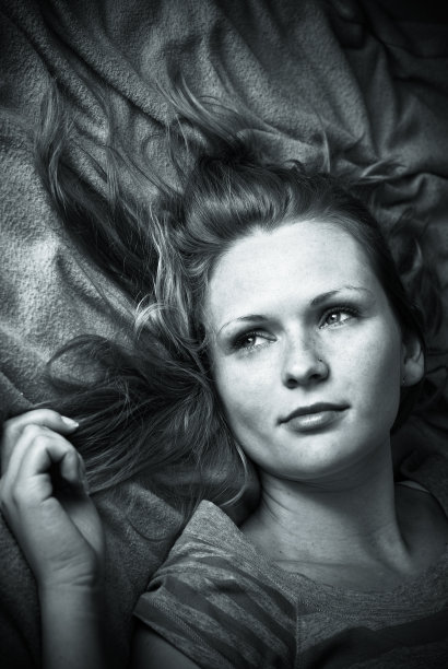 复古女孩肖像图片下载