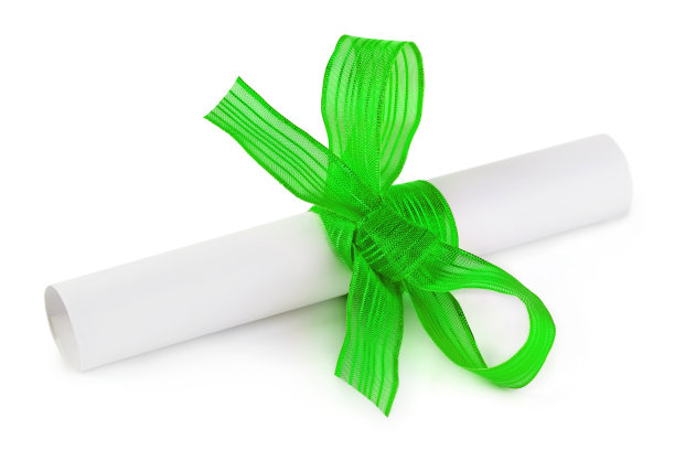 纸卷和弓图片下载