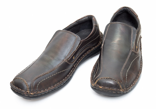 皮革棕色鞋子图片下载