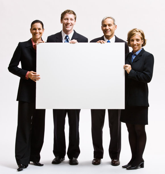 拿着白纸的商人图片下载