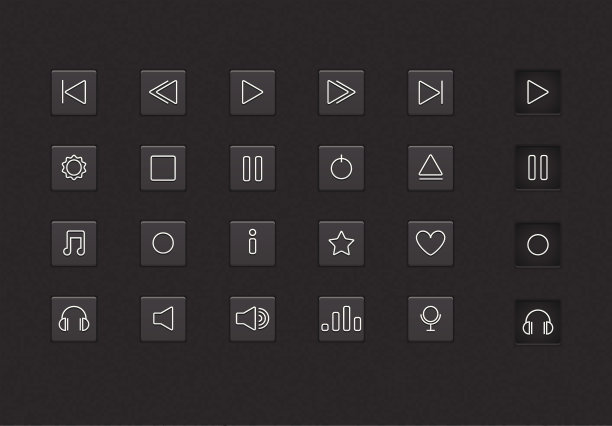 播放器的按钮图片下载