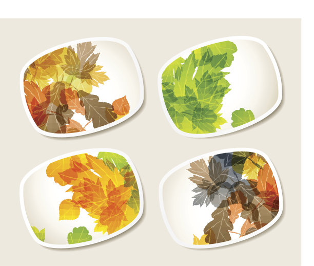 秋天的贴纸图片下载
