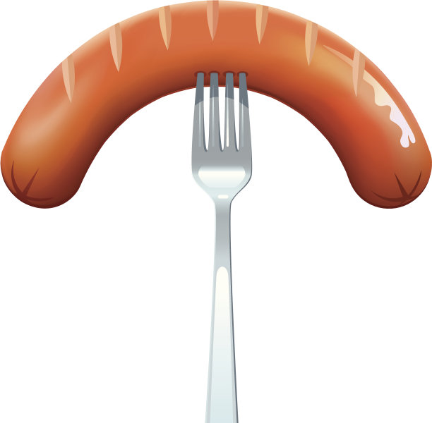 用叉子烤香肠图片下载