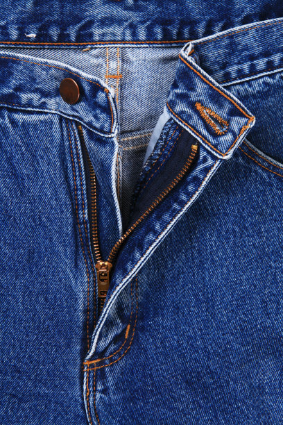 蓝色的牛仔裤。图片下载