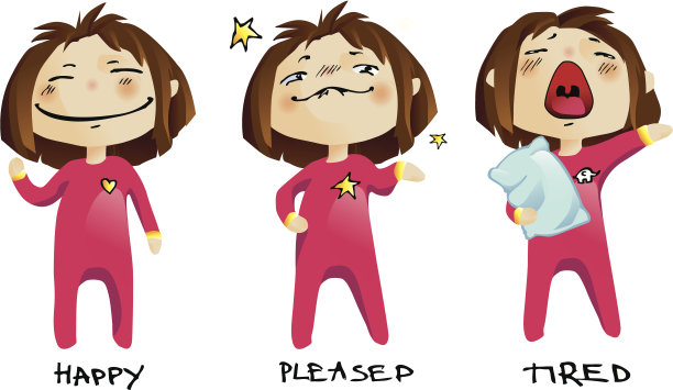 小女孩的情绪图片下载