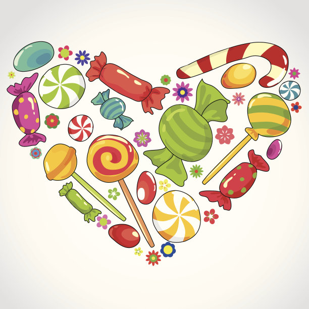 糖果糖果的心图片下载