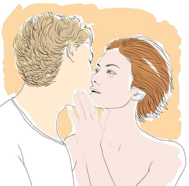 情侣接吻图片下载