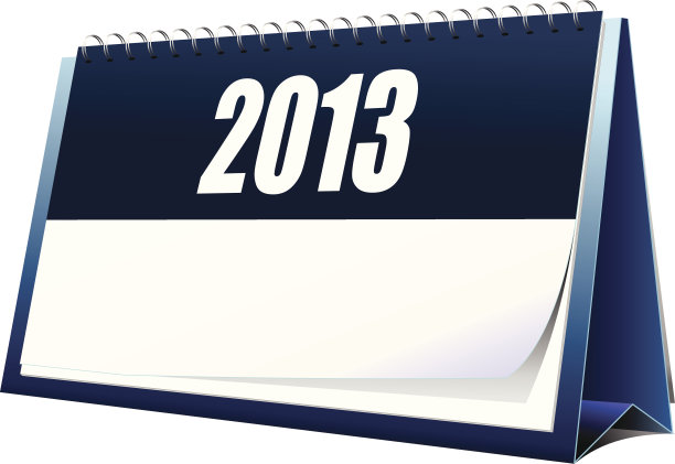 矢量图例台历。2013年图片下载