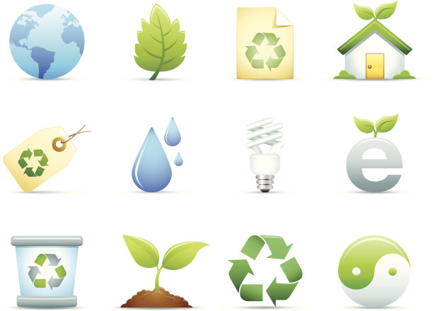 环境和循环图标集图片下载