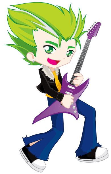 吉他的男孩图片下载