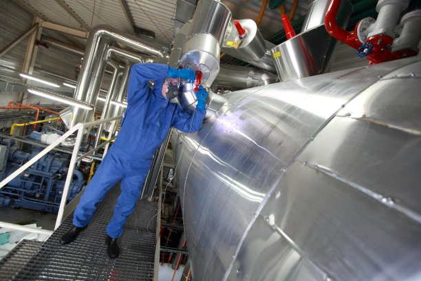 蓝色制服维修技术系统的技术员图片下载