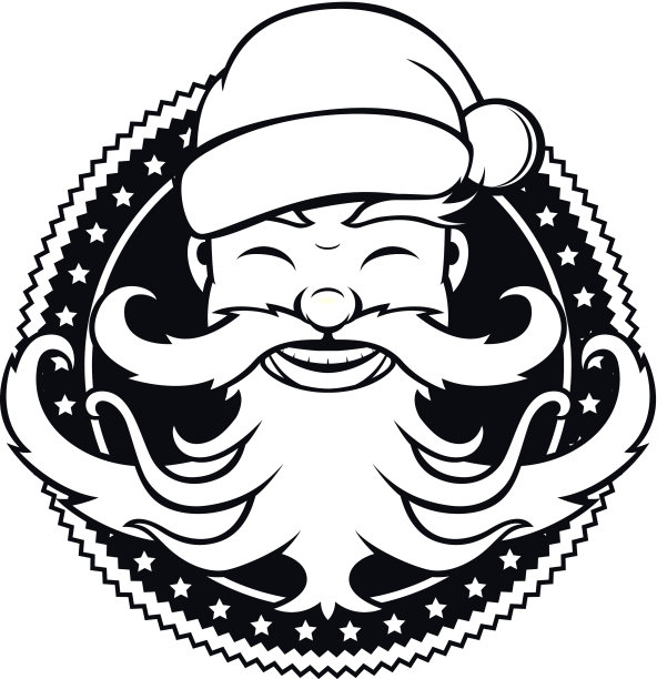 圣诞老人的邮票图片下载