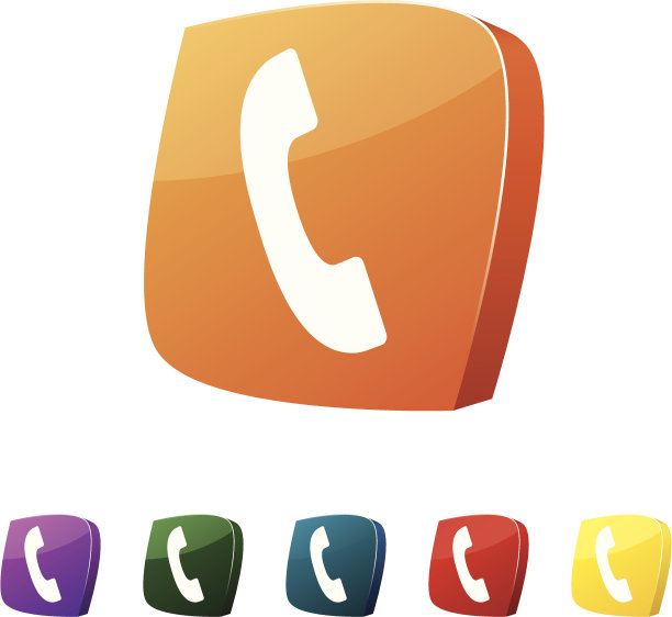 不同颜色的电话图标设置图片下载