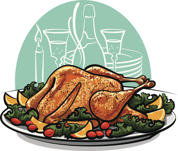 烤的火鸡图片下载