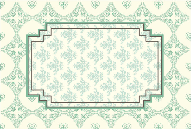 复古背景与蕾丝装饰。向量图片下载