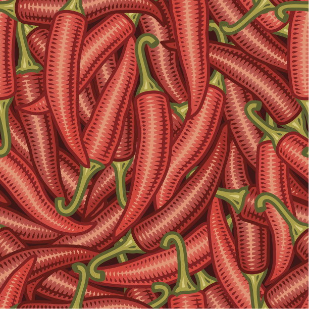 无缝辣椒背景图片下载