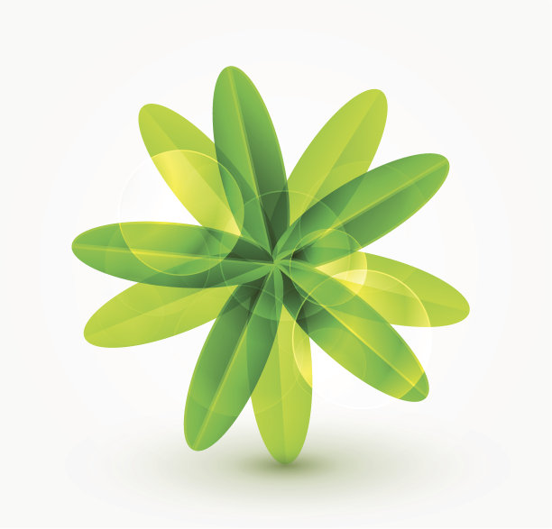 向量绿色自然抽象符号图片下载