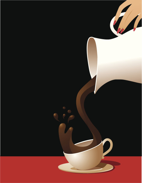 倒咖啡图片下载
