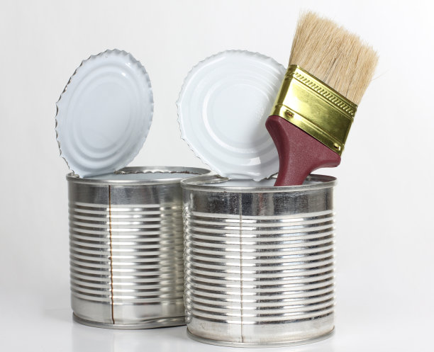 刷在两个金属罐图片下载