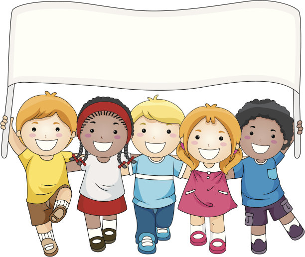 游行的孩子图片下载