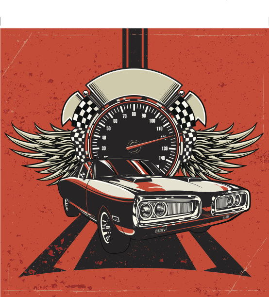 充电器赛车设计:胜利姿态图片下载