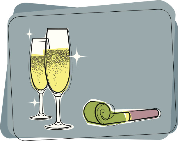 复古香槟和噪音发生器图片下载