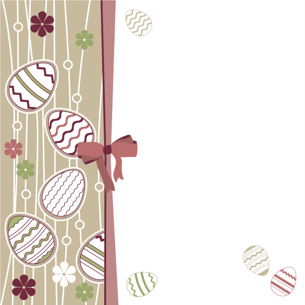 带有彩蛋的复活节贺卡图片下载