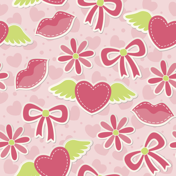 粉红色的无缝模式图片下载