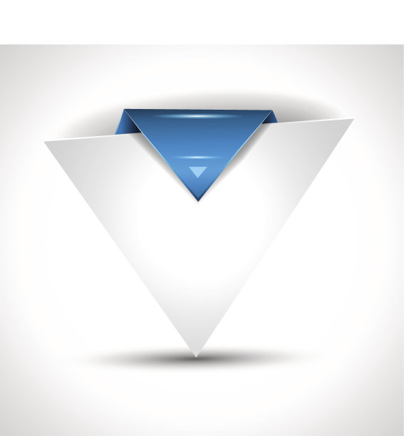 纸张样式“新”三角形标签透明阴影。图片下载