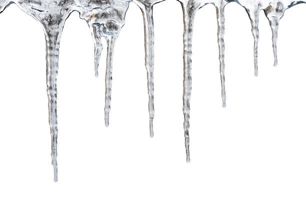 冰柱。隔离在白色(高分辨率文件的剪辑路径)图片下载