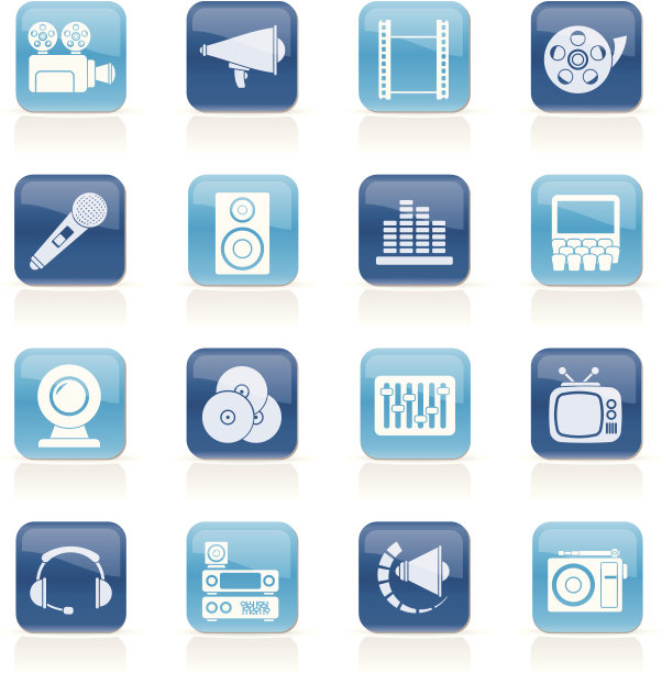 音频和视频图标图片下载