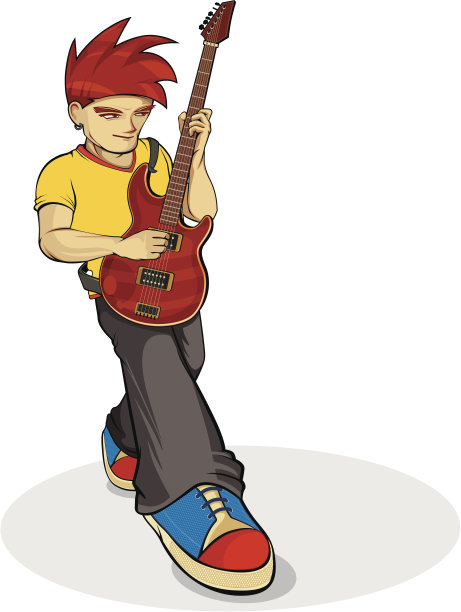 拿着电吉他的男人图片下载