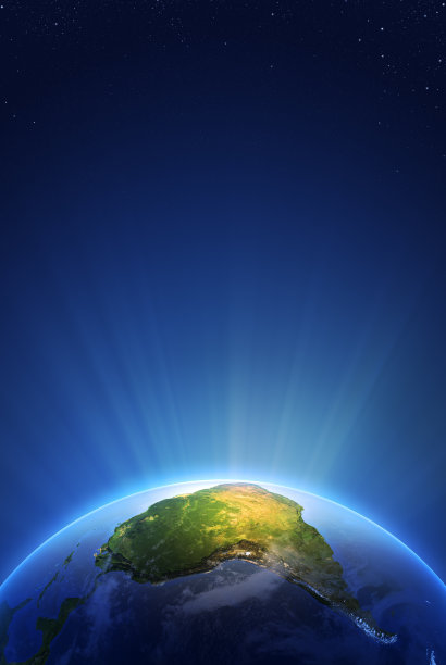 地球辐射光系列-南美洲图片下载