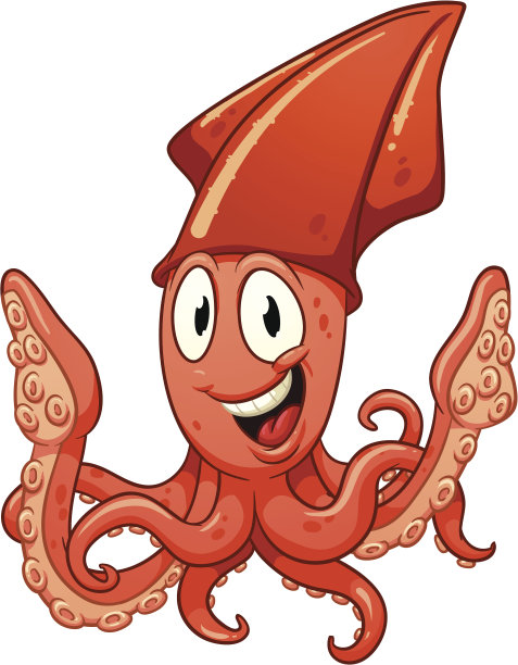 卡通鱿鱼图片下载