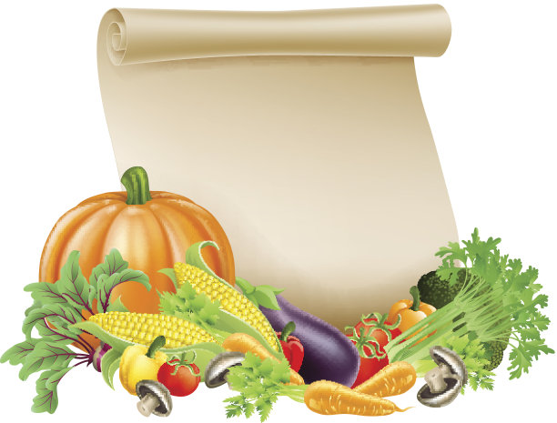 感恩节或新鲜农产品卷素材图片