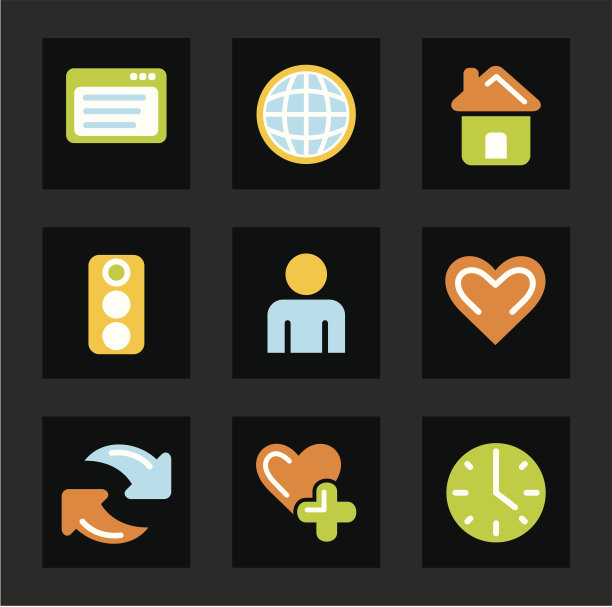 颜色图标系列-基本图标图片下载