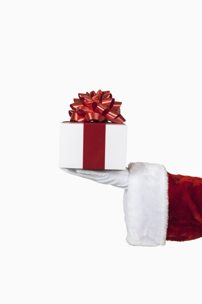 圣诞老人拿着礼物图片下载