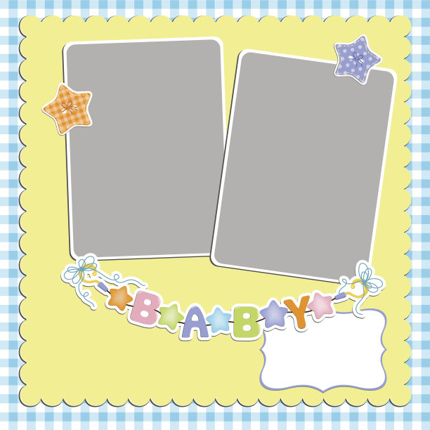 可爱的模板，婴儿的卡片图片下载